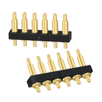 Pin Pogo Tembaga Horizontal SMD HSMT Oxva Manufacturing 6 Pin dengan Pitch 2.54mm dari Shenzhen