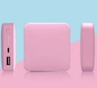 Sac de voyage, chargeur de téléphone portable, mini batterie externe 6000 mAh, charge rapide, batterie externe en cuir PU pour affaires, 6000 mAh