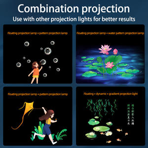 Dynamique flottant créatif magasin décoration <span class=keywords><strong>fond</strong></span> parc éclairage atmosphère personnalisé flottant ombre projection lumières - Product Image 6