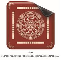 Tapis de Mahjong Américain Multicolore Imperméable en Caoutchouc Antidérapant Silencieux Pliable – Vente Directe Usine
