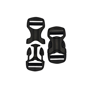 Hebilla de ajuste de correa de equipaje con bolsillo lateral para tarjetas y cierre a presión de plástico para mochila - Product Image 1