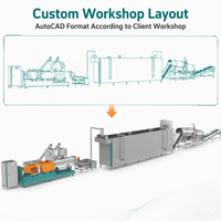 Ligne d'extrusion automatique de croquettes bicolores pour animaux de compagnie 100-600 kg/h, machine de fabrication d'aliments pour chiens à double couleur, en acier inoxydable, certifiée CE