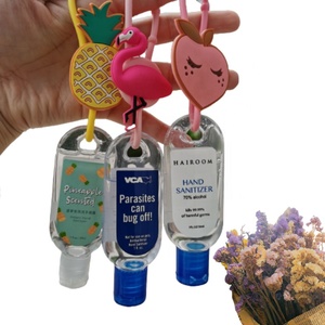 Desinfectante de Manos Líquido Portátil Reutilizable a Base de Alcohol con Llavero y Logotipo Personalizado, Fórmula sin Agua de 30 ml de Capacidad - Product Image 2