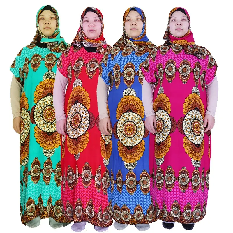 2020 Plus Size Vrouwen Zomer Kaftan Maxi Jurk Bescheiden Dubai Abaya Afrikaanse Etnische Kitenge Ontwerpen Jurk