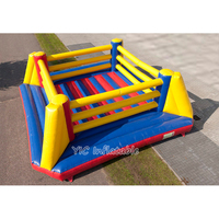 Anneau de boxe gonflable en PVC durable pour enfants et adultes, idéal pour les fêtes et la location, garantie 3 ans