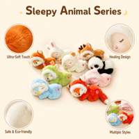 Boneka Domba Lucu Mainan Bunga Tulip Super Lembut Bersulam Hadiah Pereda Stres untuk Anak-anak