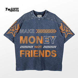 T-shirt à col rond pour hommes en coton de haute qualité à séchage rapide à manches courtes avec motif imprimé pour le tissu tricoté d'été - Product Image 3