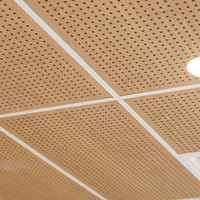 Panneau acoustique perforé facile à installer, réduction du bruit, panneau acoustique pour plafond, décoration de pièce