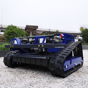 เครื่องตัดหญ้าแบบขับเคลื่อนด้วยตัวเอง รุ่น 550 ควบคุมด้วยรีโมท แบบตีนตะขาบ สำหรับทุกสภาพพื้นผิว ล้อคู่ พร้อมอุปกรณ์กวาดหิมะเสริมแบบปรับกำลังได้ - Product Image 4