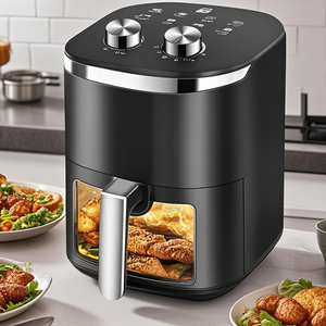 หม้อทอดไฟฟ้าไร้น้ำมันพลาสติกหน้าต่างมองเห็นได้ป้องกันความร้อนสูงเกินไป5.1 6.0L ทันสมัย - Product Image 6