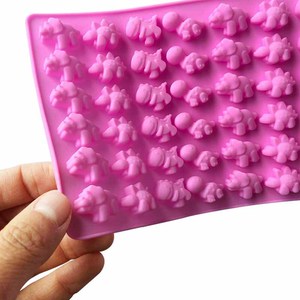 Moule/moule en Silicone 48 cavités, pour chocolat, <span class=keywords><strong>dinosaure</strong></span>, couleur <span class=keywords><strong>bonbon</strong></span>, gelée - Product Image 5
