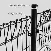 Oferta Especial: Valla de Seguridad BRC Galvanizada con Recubrimiento en Polvo, Malla de Alambre Soldada con Parte Superior Triangular para Jardín