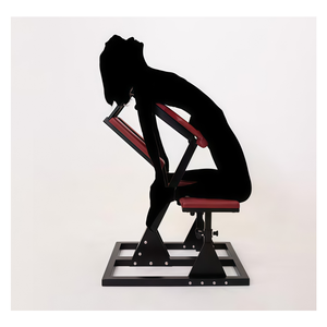 Silla Erótica Scarletsin para Juegos BDSM, Herramientas de Disciplina y Castigo, Estimulación, Juguete Sexual para Adultos, Entrada Trasera, Fustigación de Glúteos, Mueble Color Borgoña - Product Image 6