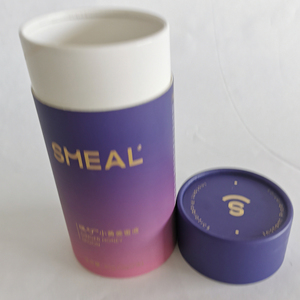 Hộp Giấy Ống Vật Liệu Tái Chế Tinh Tế Hộp Quà Tặng Cán Mờ Hộp Hình Trụ Nắp Dập Nóng - Product Image 5