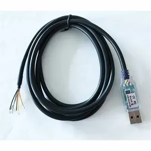 Usb 转 rj12 6p6c 串行电缆 ftdi 芯片 usb 转换器到 rs485 接口 auf rj12 板-usb-rs485 数据转换器电缆