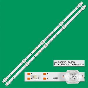 แถบไฟ LED สำหรับทีวี HX-NO.2649 รุ่น KJ32D05-ZC66AG-02D  5S1P 303KJ320055D ใช้สำหรับทีวีขนาด 32 นิ้ว แถบไฟ LED ขนาด 551 มม. - Product Image 1