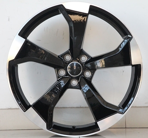 <span class=keywords><strong>Jantes</strong></span> en alliage YXQ 18 19 pouces 18x8J 19x8.5J 5 trous noir roues en fonte à cinq rayons pour A3 A4 A5 A6 A7 A8 <span class=keywords><strong>Q2</strong></span> Q3 Q5 Q7 Q8 S3 S4 S5 - Product Image 1