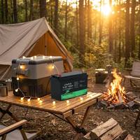 Batterie LiFePO4 12,8 V 100 Ah 1280 Wh à cycle profond 6000 cycles rechargeable avec BMS intégré IP67 Bluetooth pour solaire, VR, marine, UPS