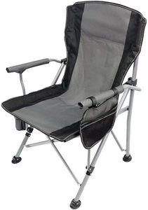 Hangrui Moderne Portable Pliant En Métal <span class=keywords><strong>Directeur</strong></span> Chaise Doux Confortable Porte-Gobelet Magazine Sac Durable pour Camping En Plein Air À Manger - Product Image 3