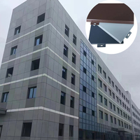 Mur rideau perforé en aluminium pour façade d'hôtel, isolation thermique, protection de la vie privée, style moderne