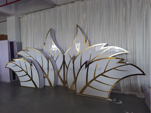 BJ240125-10 Bán Buôn Tùy Chỉnh Trắng Sinh Nhật Đám Cưới Lâu Đài Đám Cưới Sáng Tạo Đạo Cụ Sân Khấu Hàng Thủ Công Trang Trí Đám Cưới Backdrop - Product Image 2