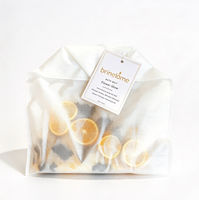 Brinelume Sachets de thé de bain biologiques aux herbes, mélange de sels de bain de l'Himalaya, rose, citron, romarin, spa pour adultes