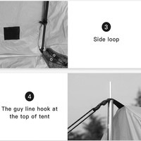 Tente de camping gonflable ultralégère pour famille, article de luxe, sac à dos, maison de randonnée, fête, hiver