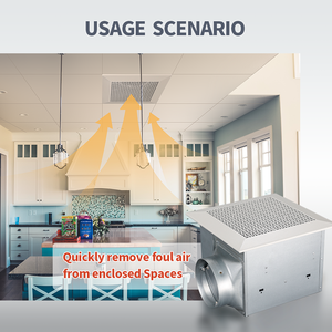 Ventilador de Techo Metálico <span class=keywords><strong>para</strong></span> Baño Pequeño, Extractor de Aire Doméstico <span class=keywords><strong>para</strong></span> Hogar - Product Image 3