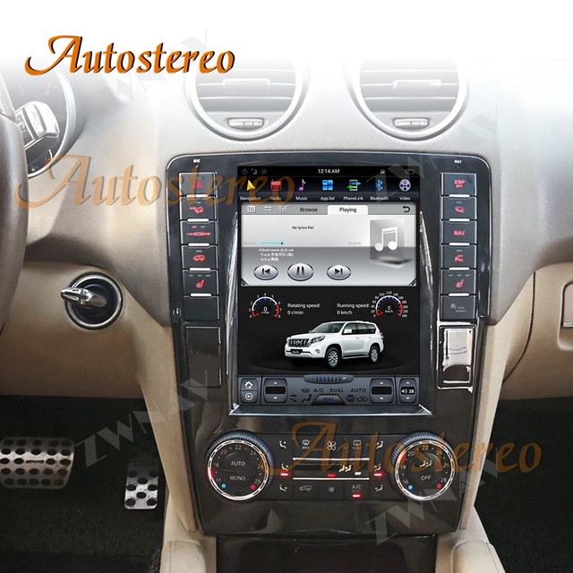 Tesla Vertical Screen Android 9.0 Car GPS Navigation for Mercedes Benz ML W164 W300 ML350 ML450 ML500 GL G320 GL350 GL450 GL500