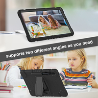 [Étui pour Samsung Tab S10 +/S9 Plus/S9 Fe] Étui pour tablette pliable multi-angle antichoc pour Samsung Galaxy Tab S7 FE 12.4 pouces