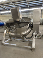 Olla agitadora de calentamiento de Gas con carga de cojinete de Motor para cocinar sopa de gachas, jarabe, mermelada de caramelo de Chile para hervir, mezclar ingredientes