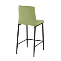 Chaise de bar élégante en coton brut pour la maison, chaise haute de bar en promotion pour usage domestique, hôtelier et de restaurant