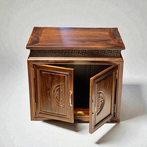 Armoire de culte en bois Chiuliu avec rangement, armoire d'autel de méditation, niche Bouddha, table de culte pour la maison et le salon - Product Image 3