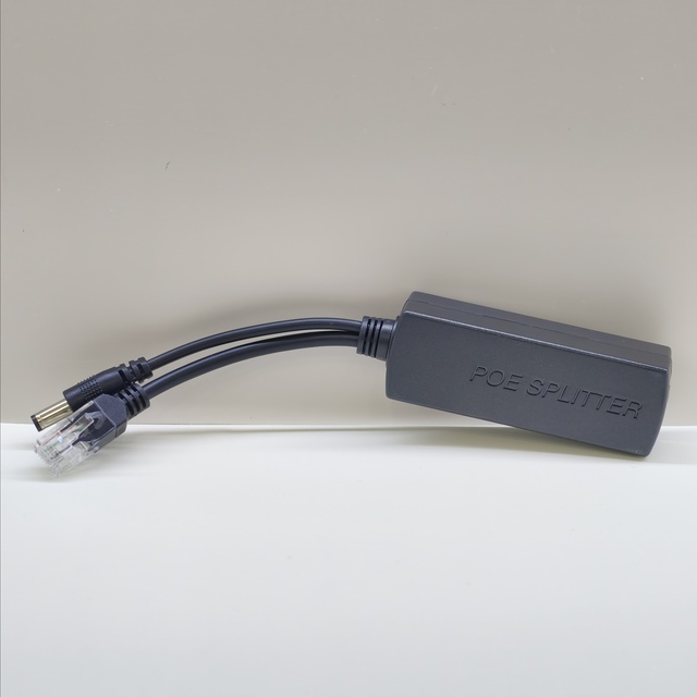 Desktop Adapter Splitter DC 48V Input 12V 1.2A Output WiFi Ethernet Adapter PoE Splitter for IP Camera