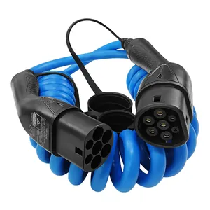 Type 2 To Type 2 Mode 3 Charging Cable Male To Female Ev Connector