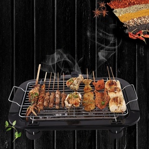 Grill Pan Desktop Grill Barbecue elettrico con 5 livelli di temperatura piastra Barbecue elettrico senza fumo piastra Barbecue - Product Image 1
