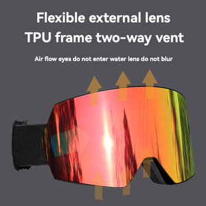 Gafas de Esquí Freestyle con Amplio Campo de Visión, <span class=keywords><strong>Material</strong></span> PC+TPU, Resistentes al Viento, Antivaho, Compatibles con Lentes Graduadas, Personalizables - Product Image 4