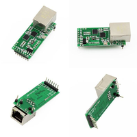 Módulo QXT USR-TCP232-T2 de Serial a RJ45, Convertidor UART TTL a Ethernet TCP/IP con Chipset Korite-M0, Compatible con DHCP y DNS