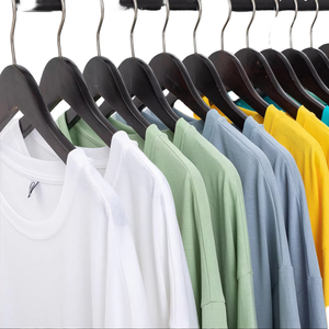 T-shirt unisexe en coton respirant, col rond, coupe ample, 180g, tricoté pour homme, vêtements de sport, fabrication sur mesure - Product Image 1