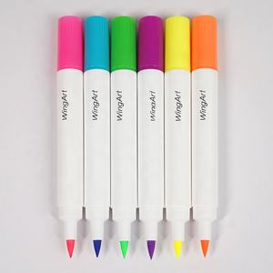 Kit de bricolage pour enfants marqueur de pulvérisation rechargeable aérographe tissu marqueur stylo ensemble avec 4 pochoirs et sac à cordon - Product Image 3