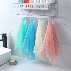 Custom Skin Nylon Exfoliating Back Long Scrubber Vacuum Package Mesh Shower <b>Scrubbing</b> Sponge Nylon Bathing African Net Sponge - Product Image 6