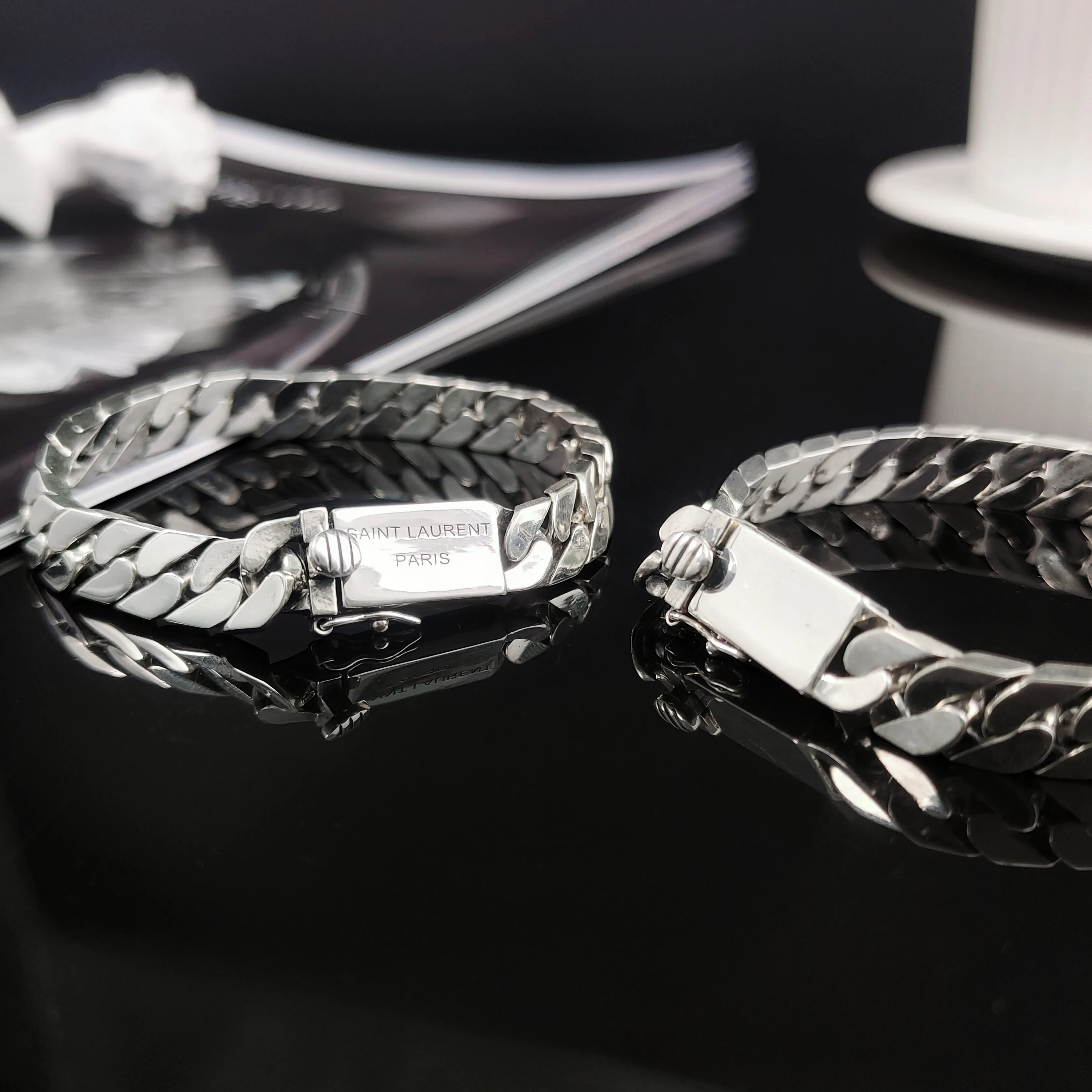 Jon Jewelry S925 Sterling Silver Men and Women Cuban Bracelet Customizable Name Bracelet