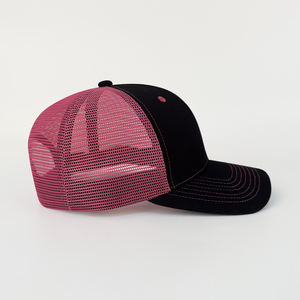 Sombrero de pesca con logotipo bordado personalizado de Vietnam, sombrero de camionero de pescador de malla rosa, gorra de béisbol Snapback deportiva, sombreros de 6 paneles - Product Image 3