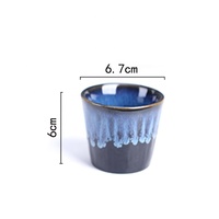 Tasse à saké en céramique de style rétro japonais, tasse à café et eau en grès, design de couleur unique et créatif, 150ml