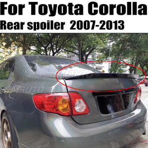สปอยเลอร์หลังคาท้ายรถยนต์สำหรับ Toyota Corolla ปี 2007 08 09 10 11 12 13  วัสดุ ABS สีดำคาร์บอน  อุปกรณ์ตกแต่งภายนอกรถยนต์ - Product Image 1