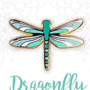 หมุดปักโลโก้รูปแมลงปอโลหะสำหรับเป็นของขวัญวันหยุดเหมาะสำหรับเด็กเด็กผู้หญิงเด็กผู้ชาย - Product Image 5