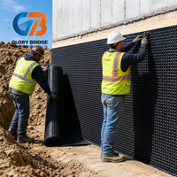 Planche de drainage de toit en PEHD haute résistance, design moderne, drainage stable, anti-racine, entretien quotidien simplifié pour les parcs aquatiques