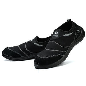 Breathable Men Work Shoes Summer Safety Shoes Lightweight Protective Sneakers Safety <b>Plastic</b> Toe Shoes Men Construction Work - Product Image 1