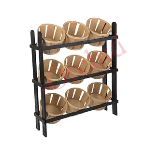 Grande Cestino Rotondo Pavimenti In Generi <span class=keywords><strong>Alimentari</strong></span> di <span class=keywords><strong>Frutta</strong></span> <span class=keywords><strong>e</strong></span> <span class=keywords><strong>Verdura</strong></span> di Visualizzazione Cremagliera - Product Image 1