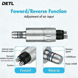 Manipolo Dentale Elettrico ad Alta Velocità AM2 DETL con Micro Motore in Metallo M4 a 4 Fori e Canale Interno per Acqua, ad Alte Prestazioni - Product Image 3